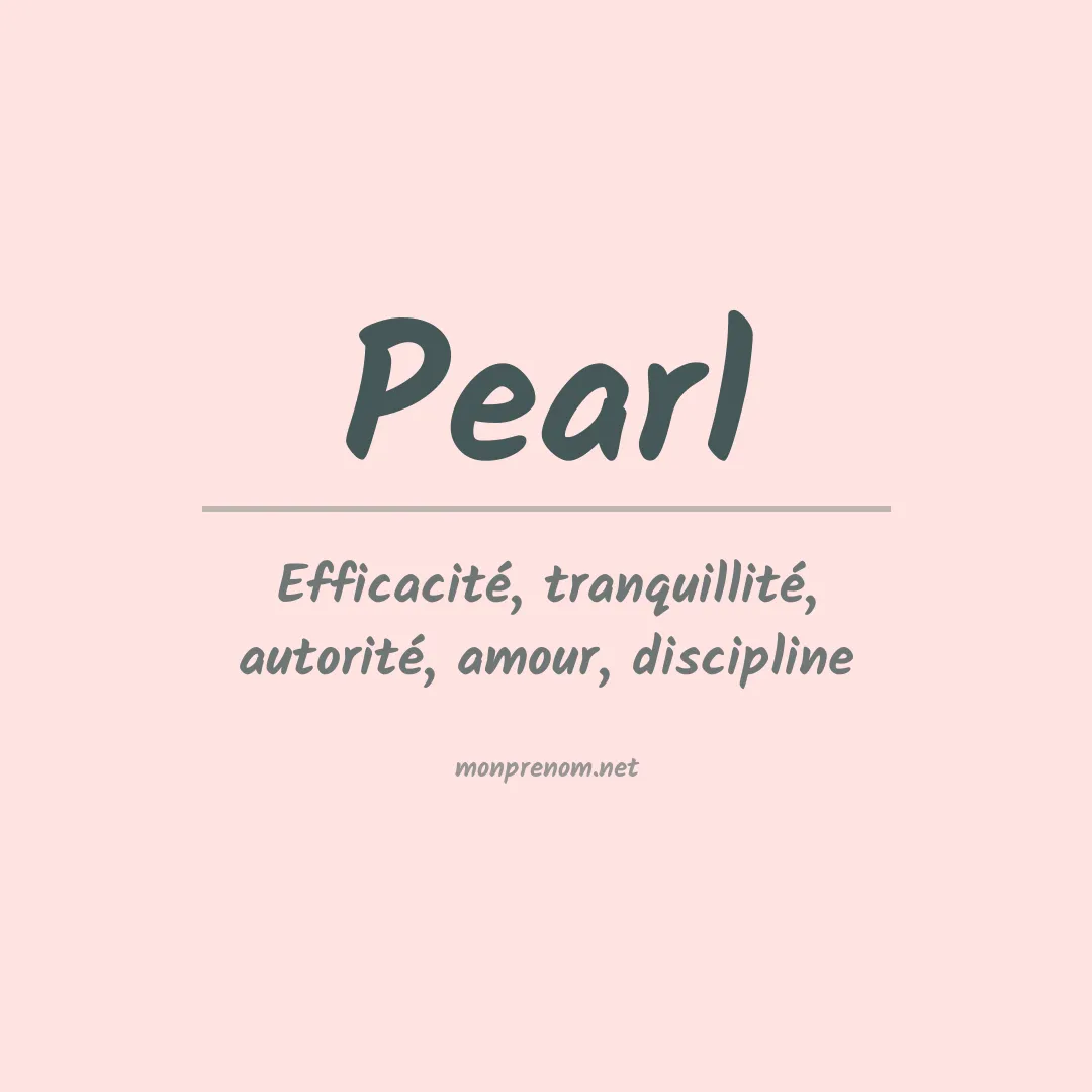 Prénom Pearl