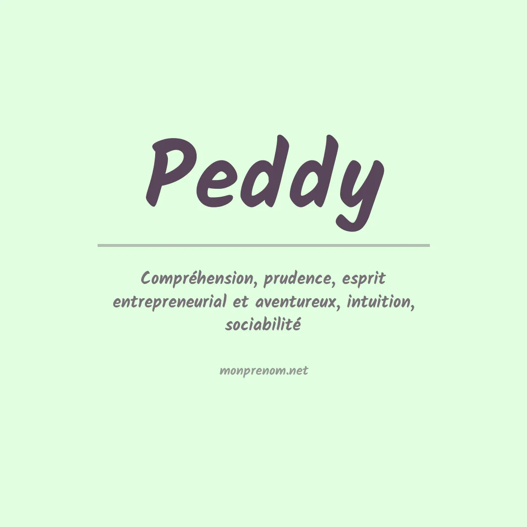 Prénom Peddy