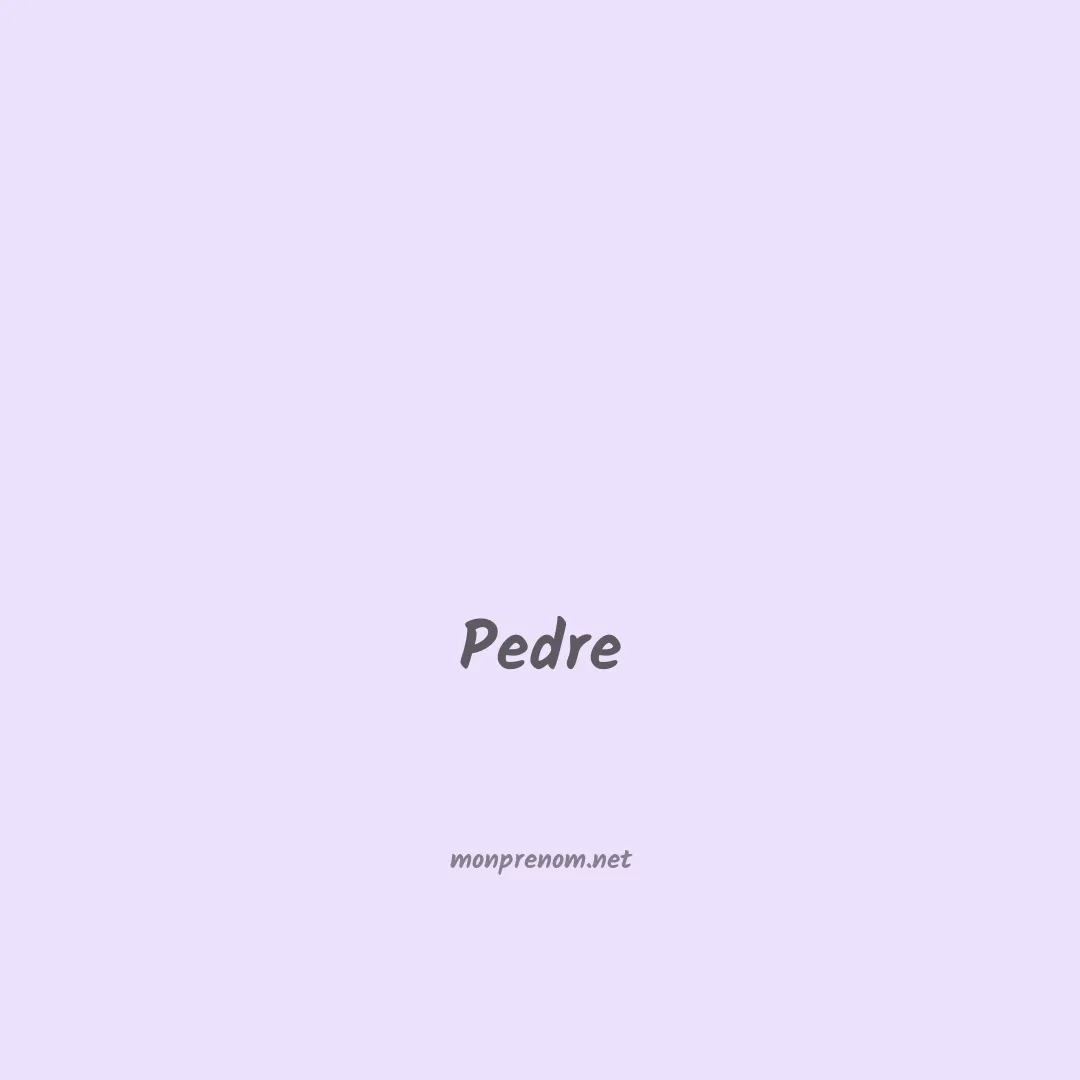 Pedre en chinois