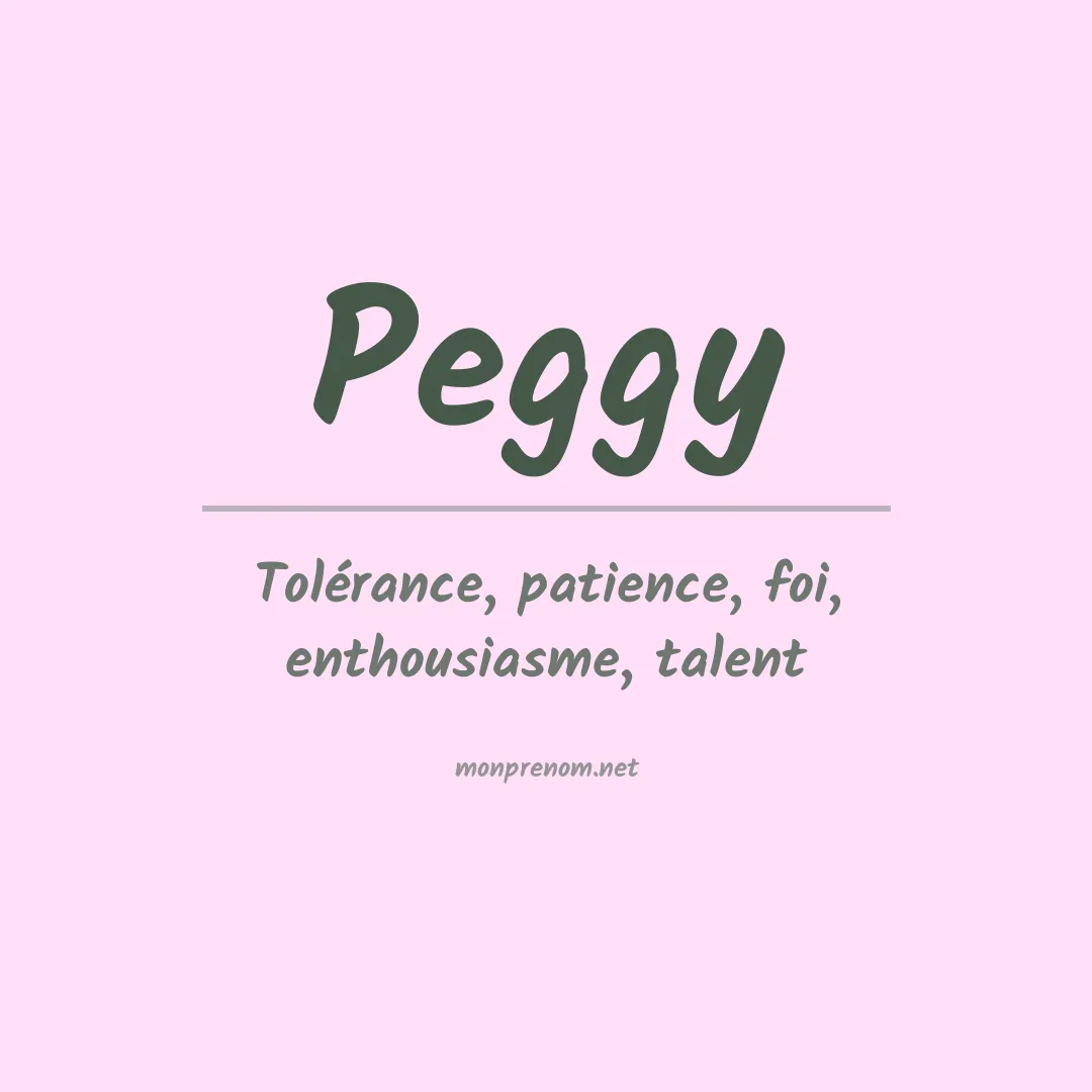 Prénom Peggy