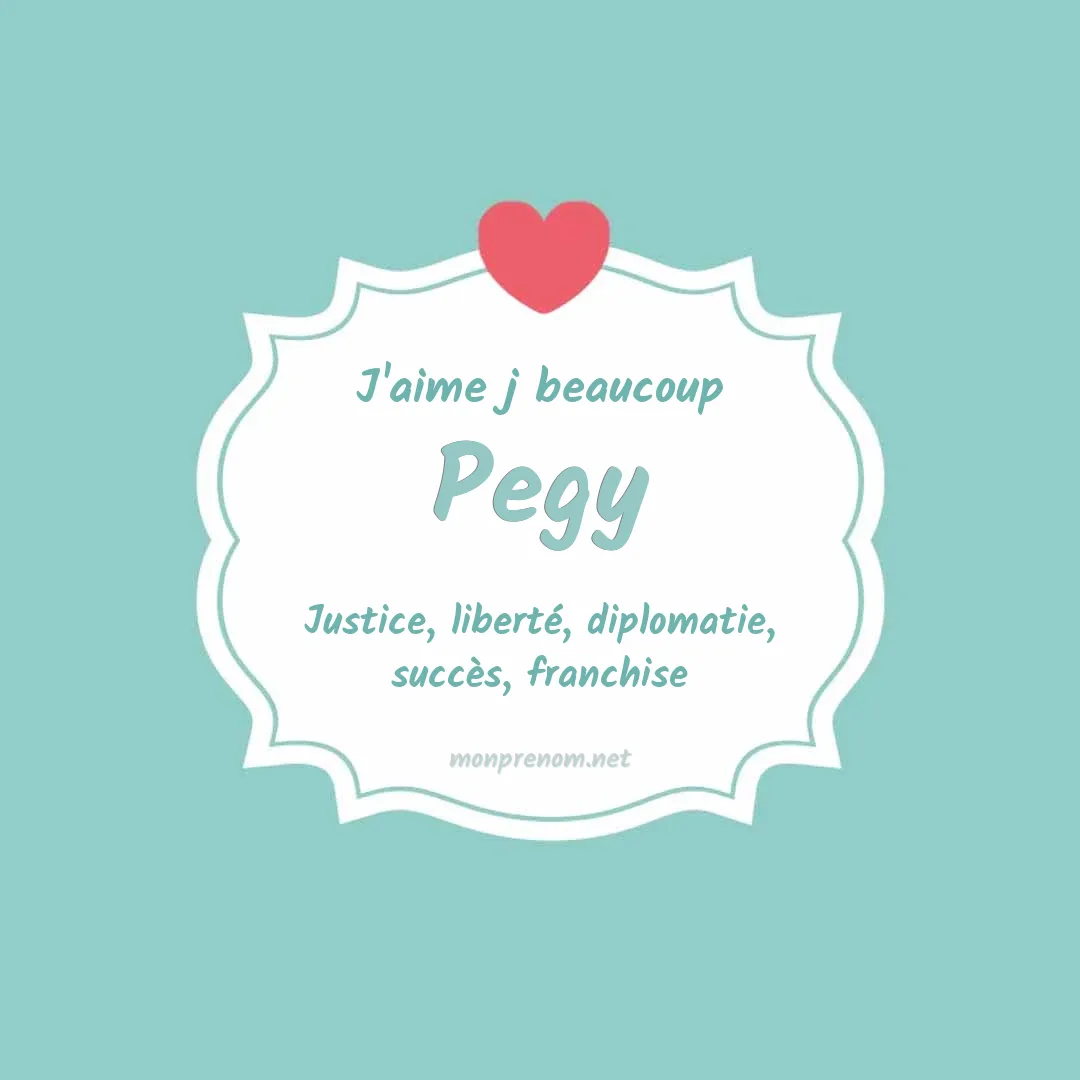 J'aime beaucoup Pegy