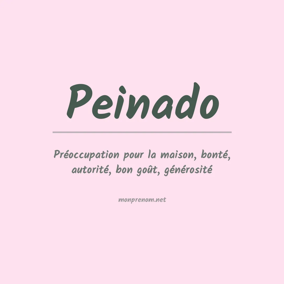 Prénom Peinado