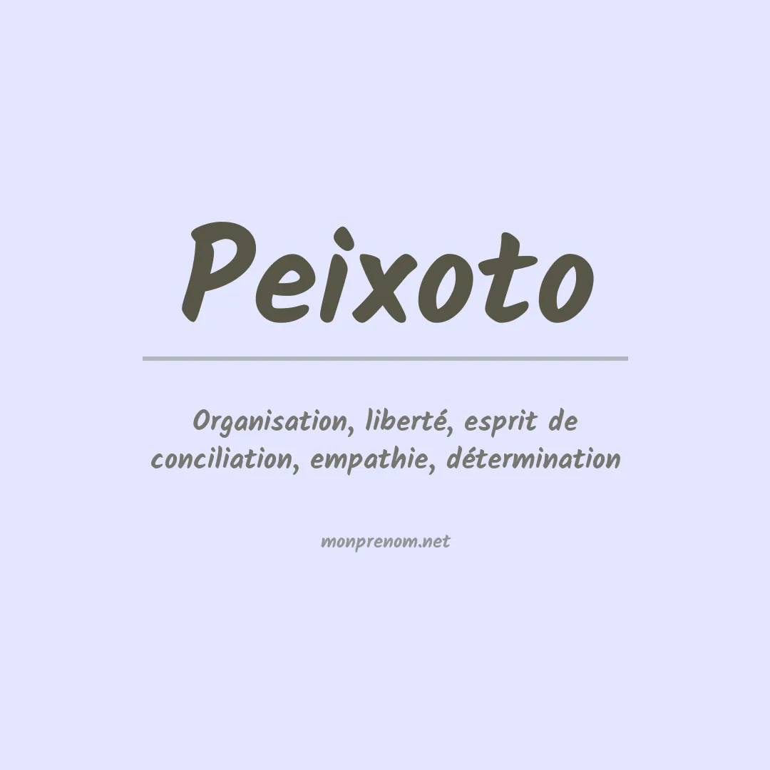 Prénom Peixoto