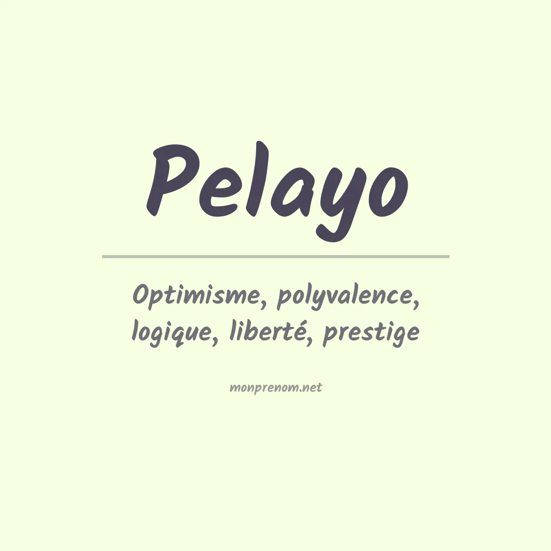 Prénom Pelayo