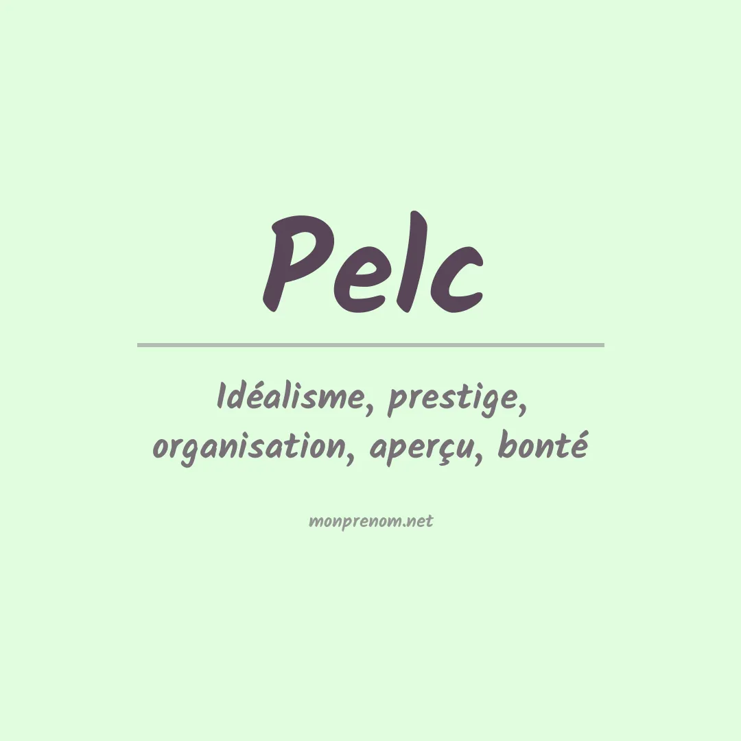 Prénom Pelc