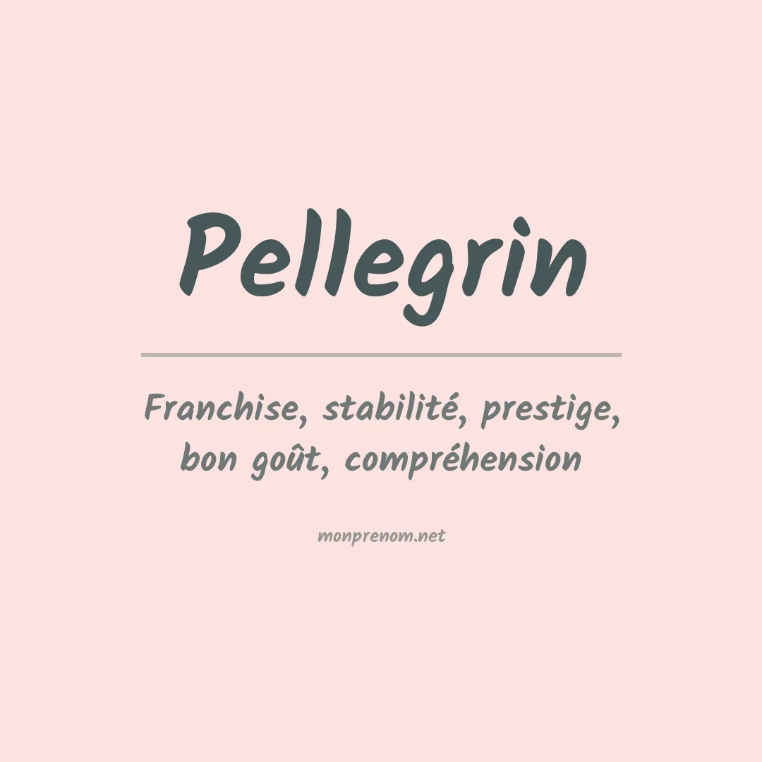 Signification du prénom Pellegrin