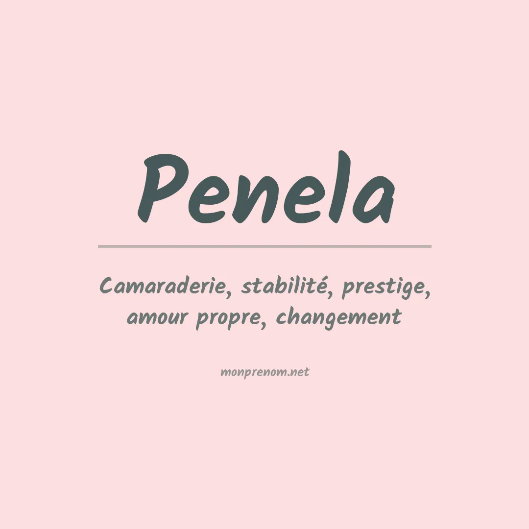 Signification du prénom Penela