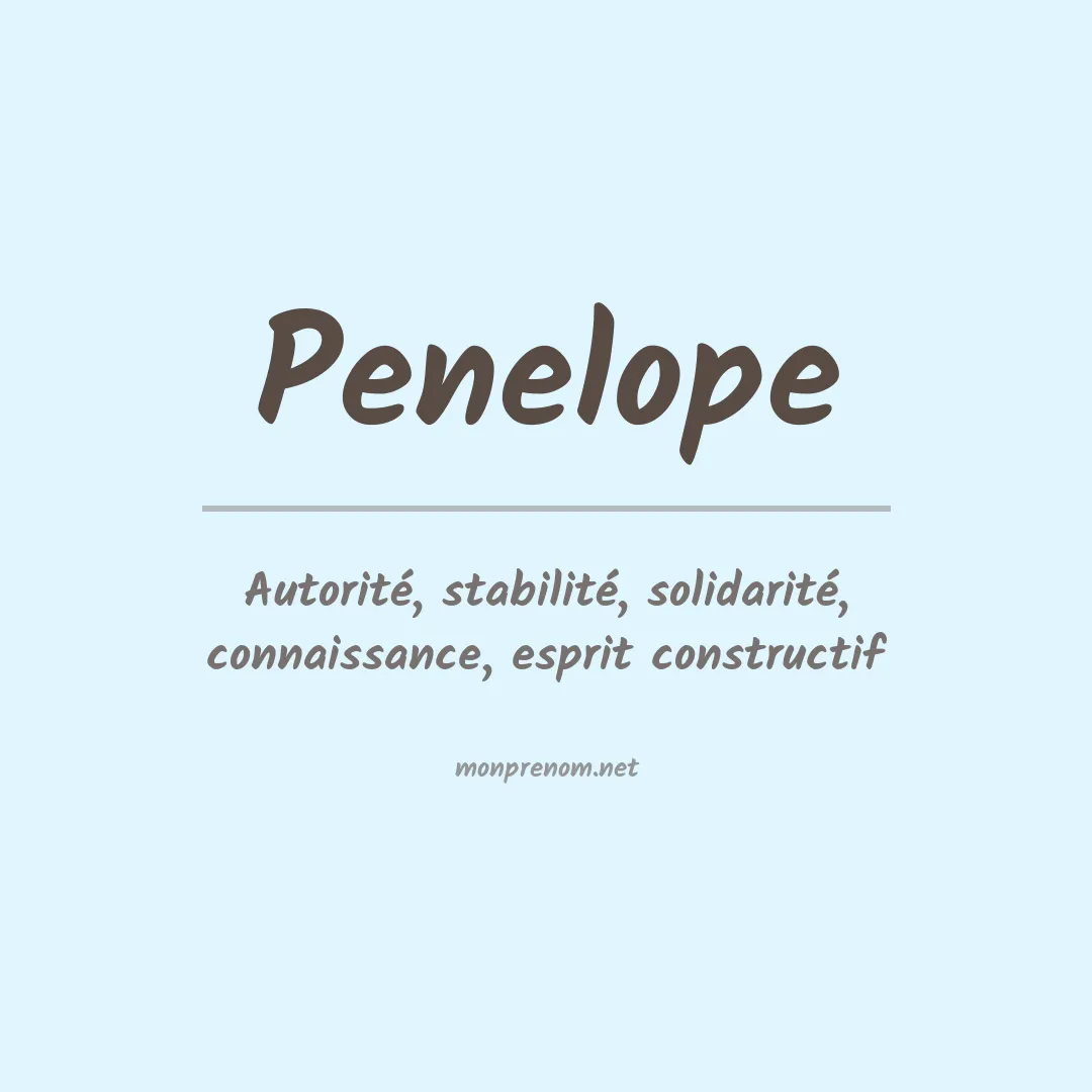 Prénom Penelope