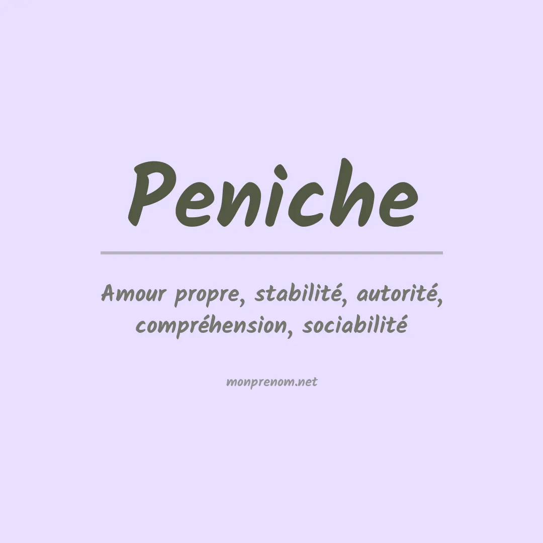 Signification du prénom Peniche