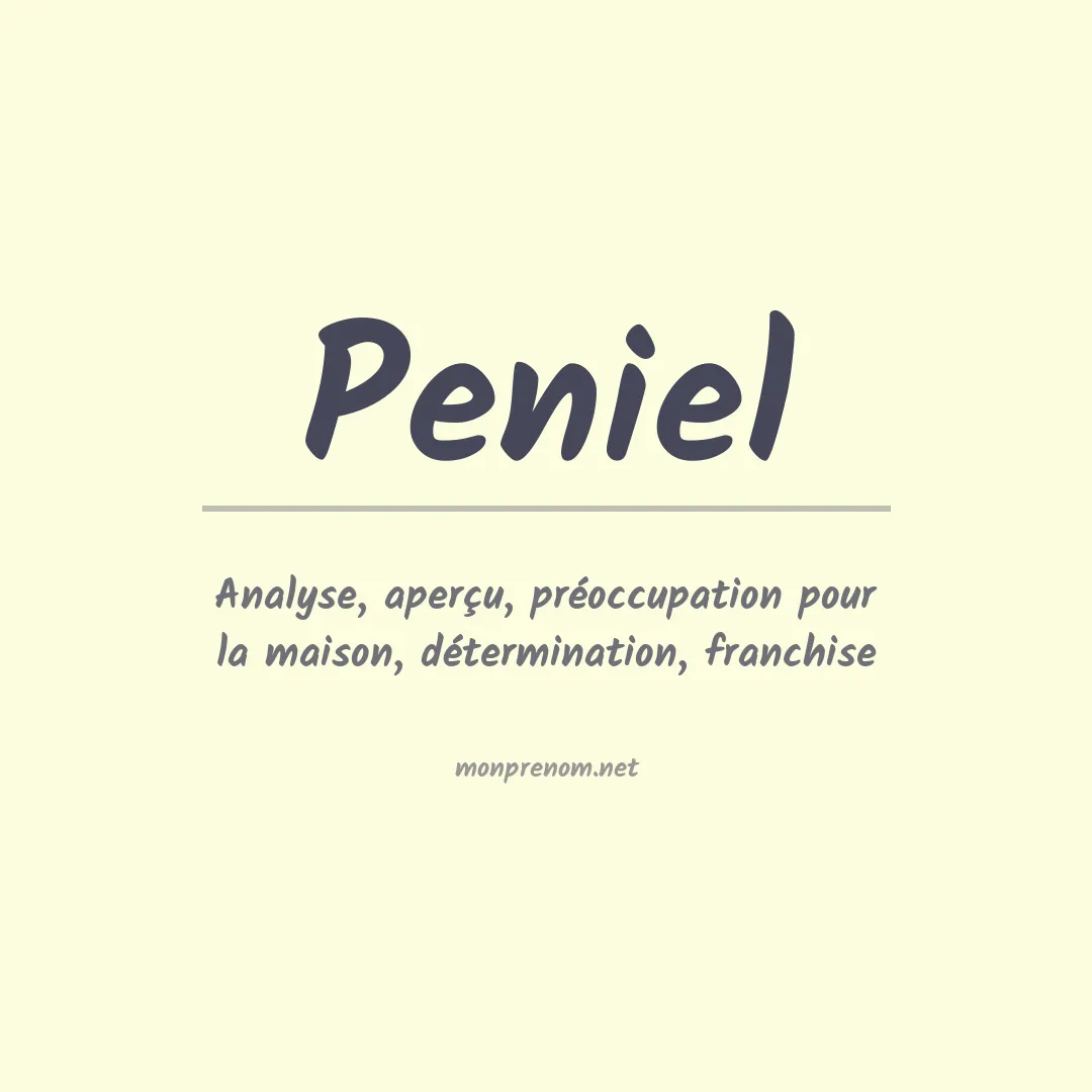 Prénom Peniel