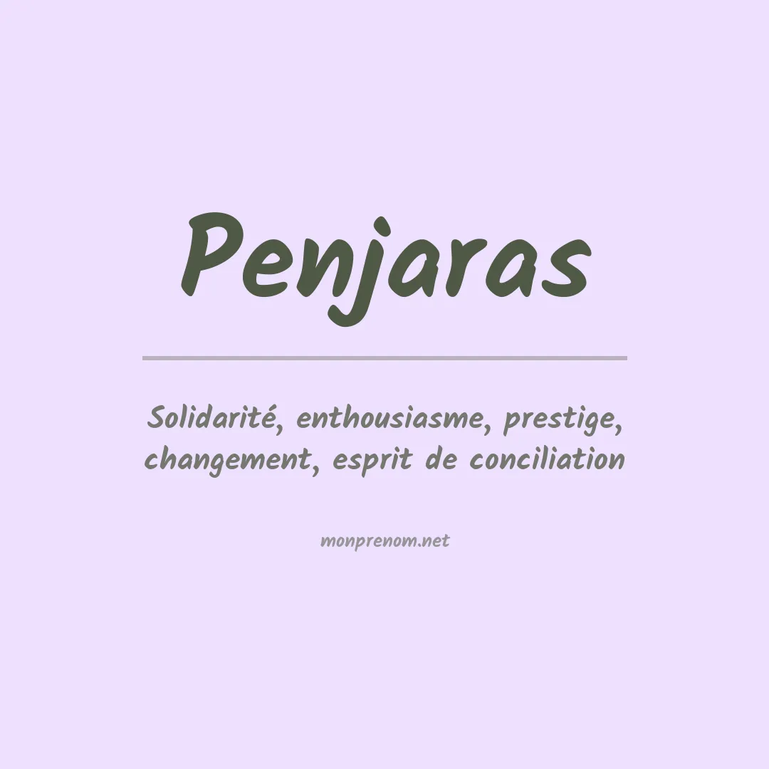 Signification du prénom Penjaras