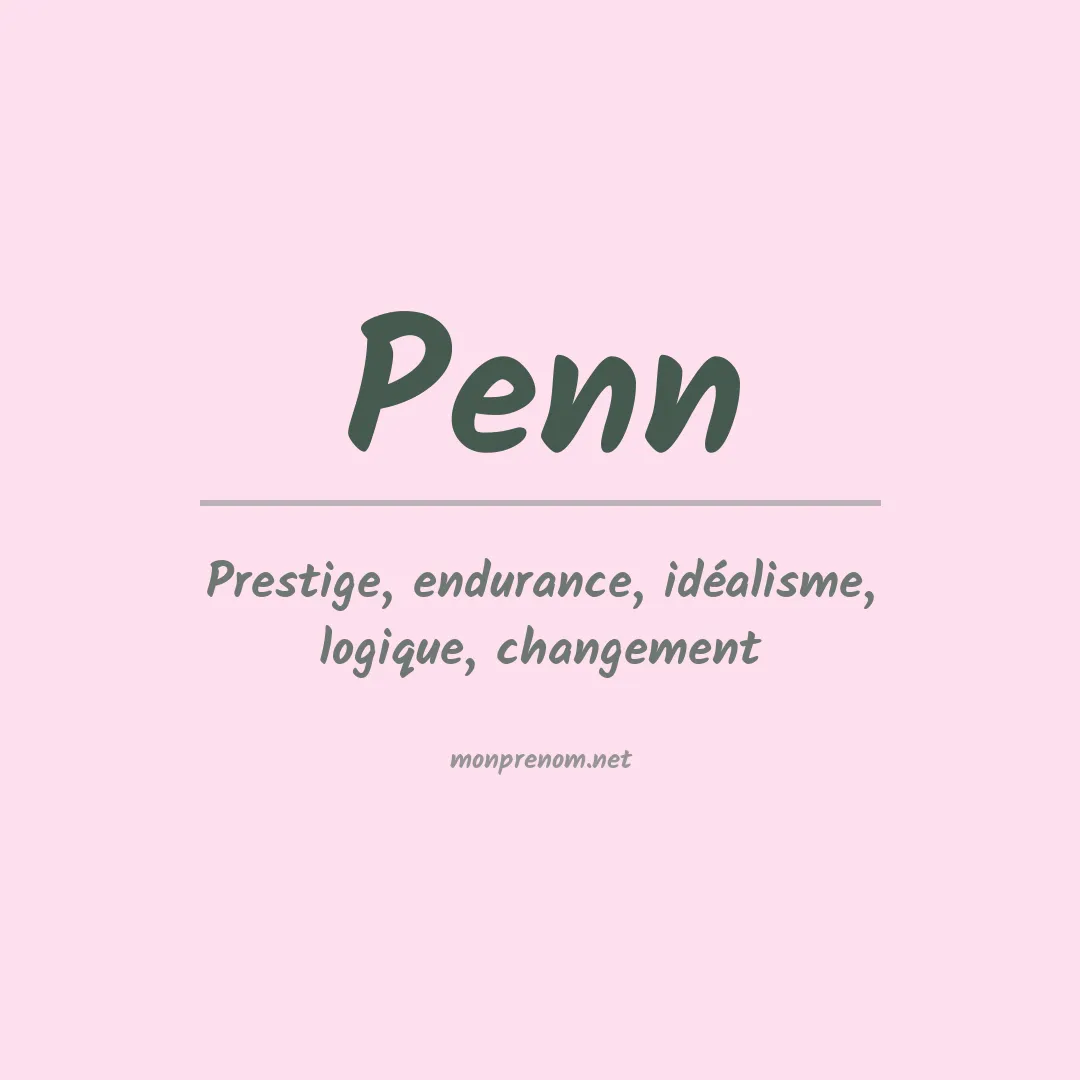 Prénom Penn
