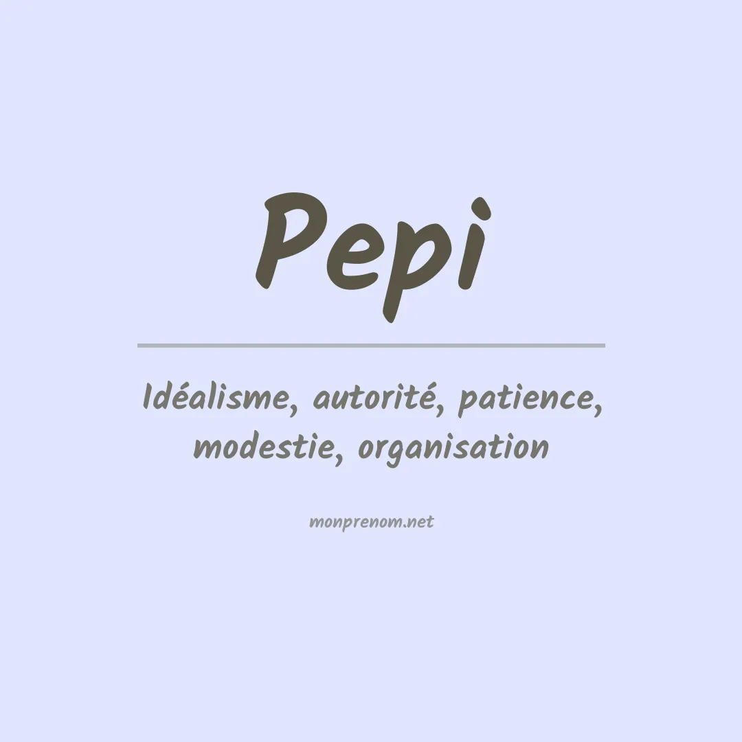Prénom Pepi