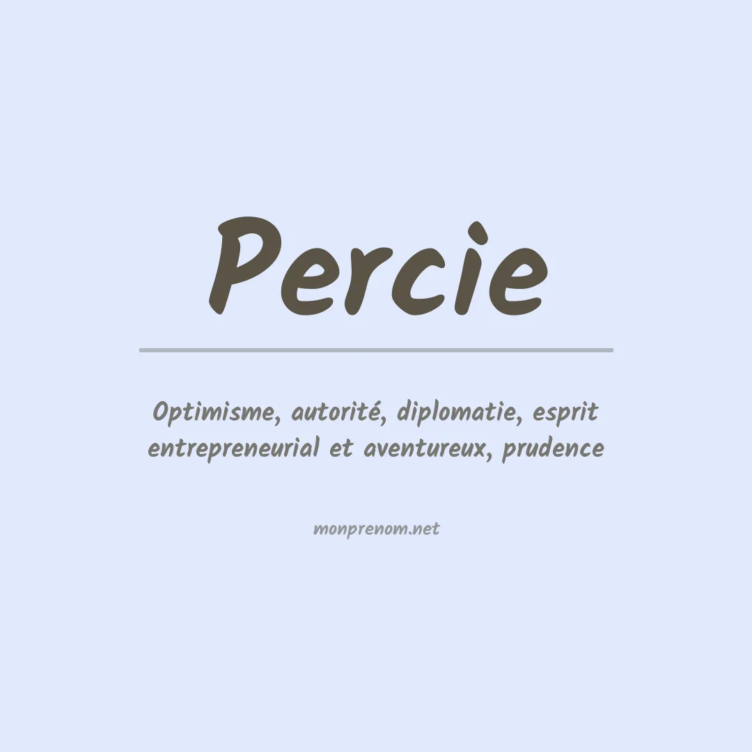 Signification du prénom Percie