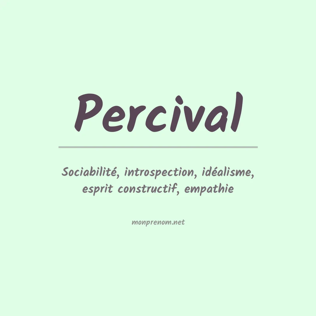 Prénom Percival
