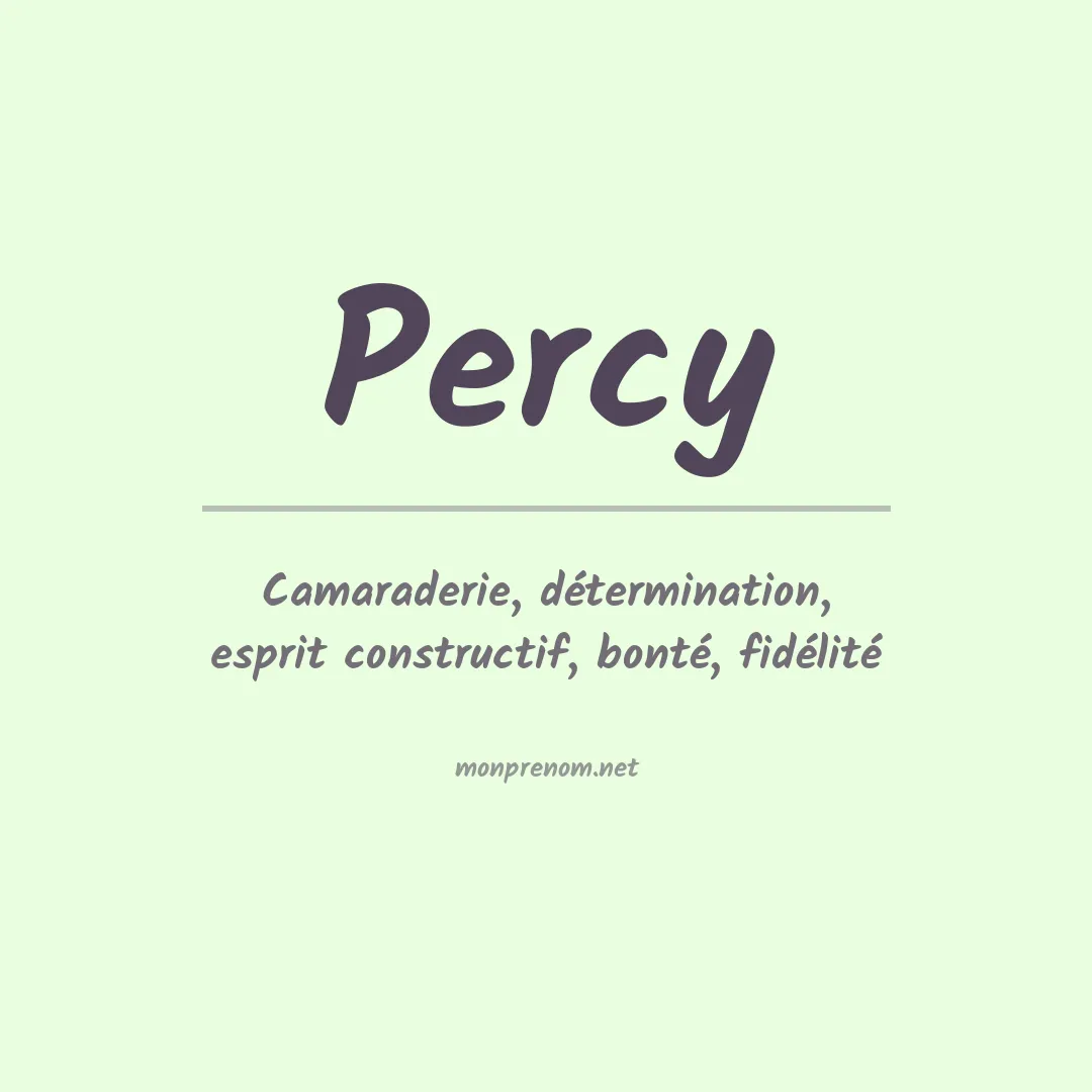 Prénom Percy