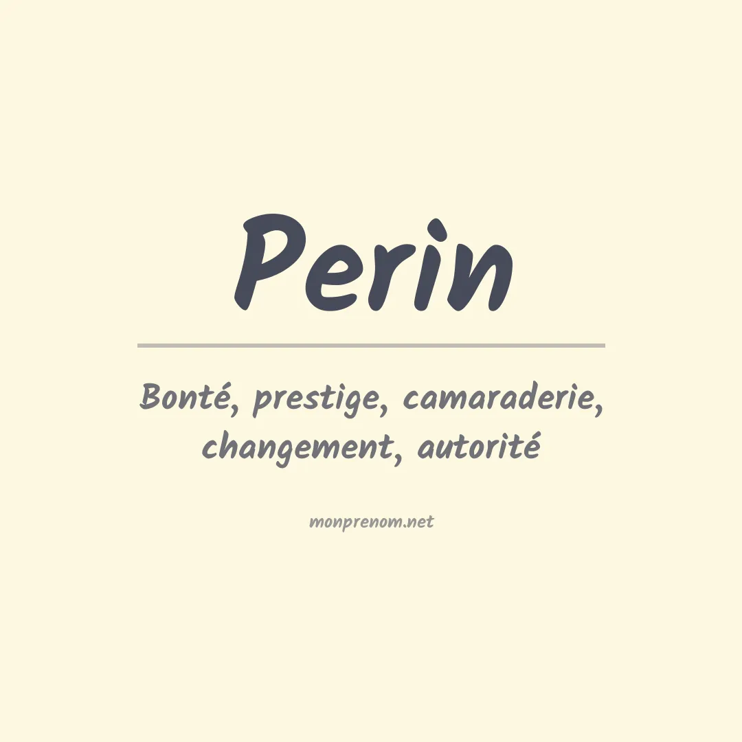 Prénom Perin