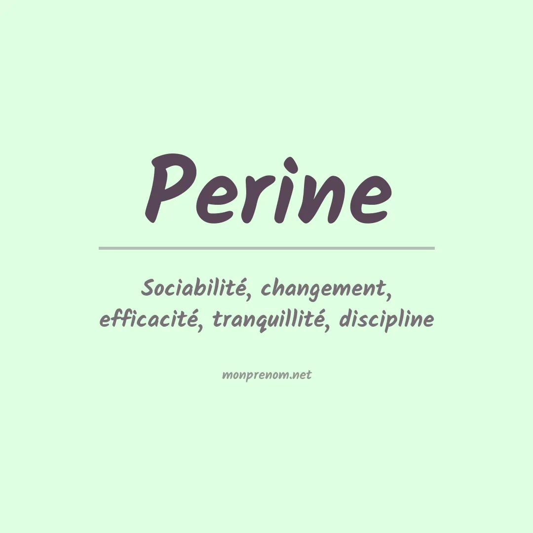 Prénom Perine