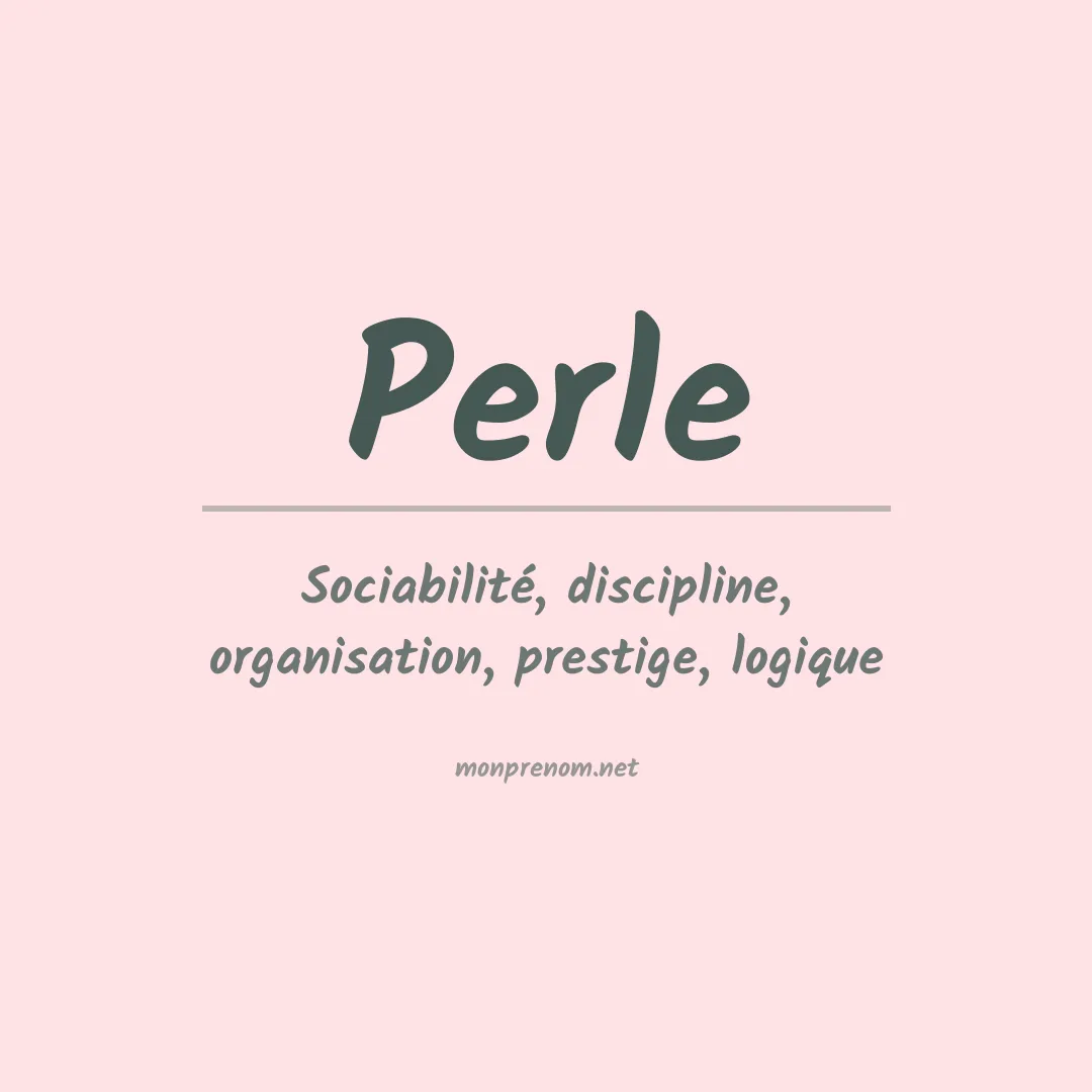 Prénom Perle