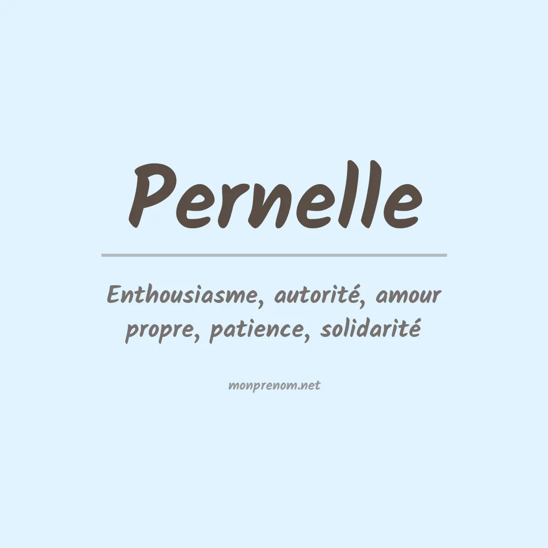 Signification du prénom Pernelle