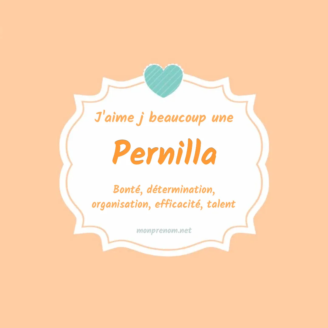 J'aime beaucoup Pernilla