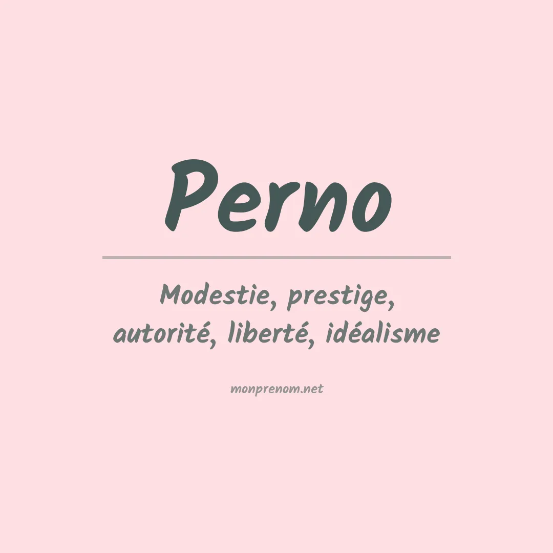 Prénom Perno