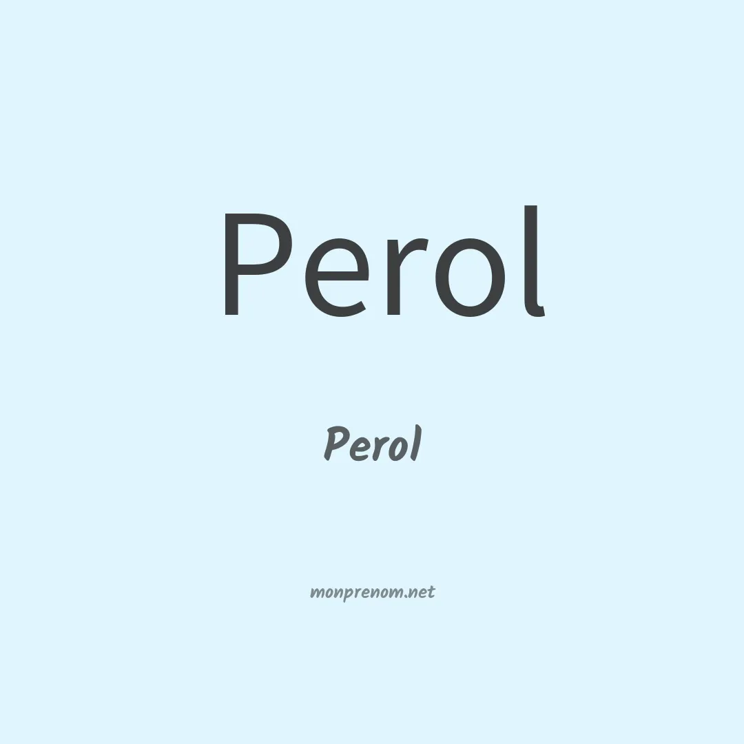Perol en chinois