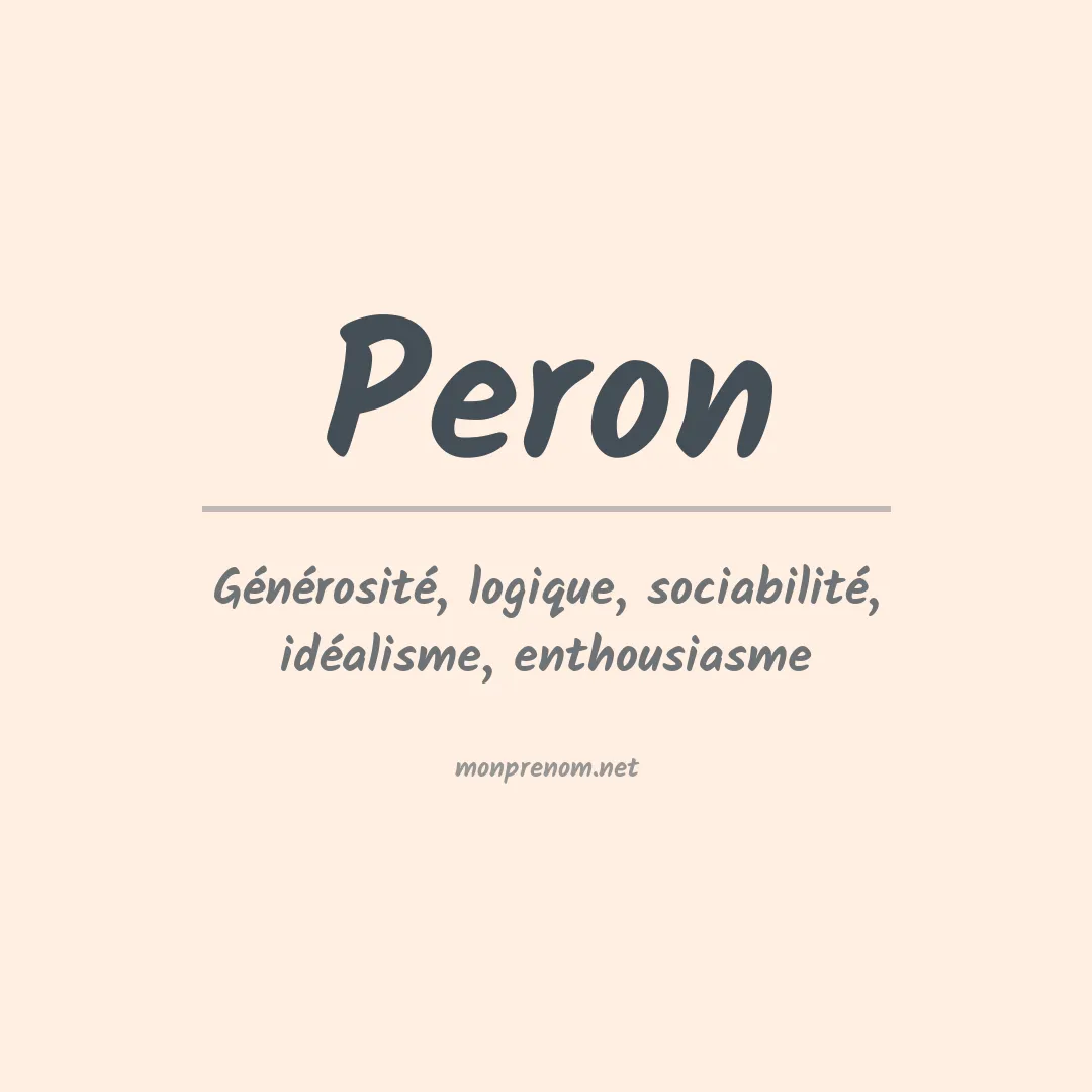 Prénom Peron