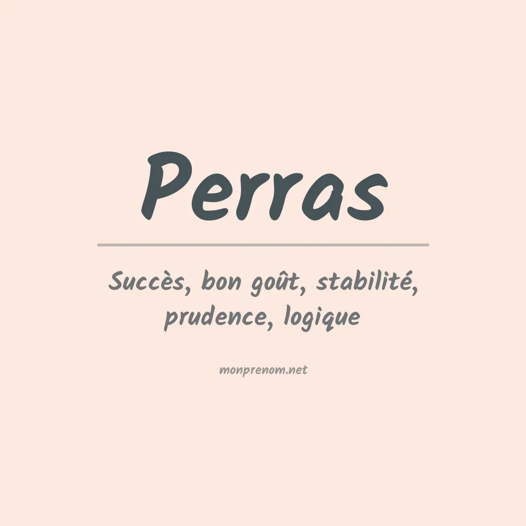 Prénom Perras