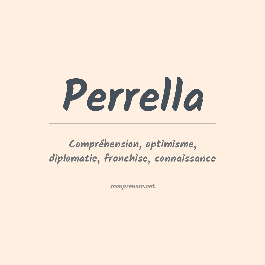 Prénom Perrella