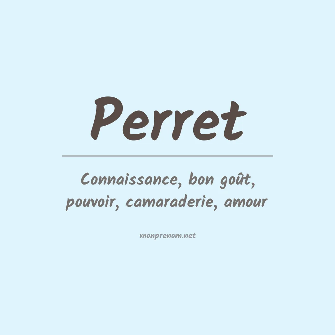 Prénom Perret
