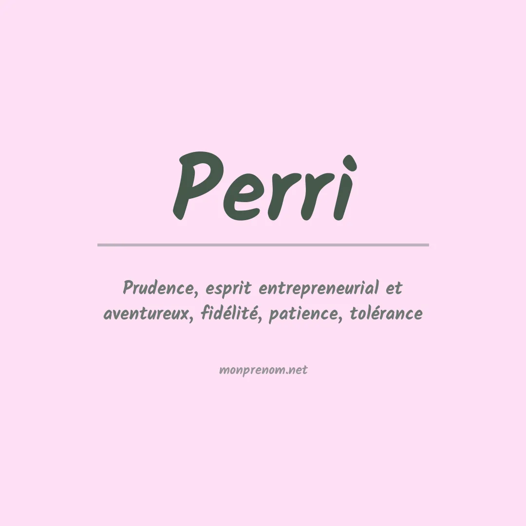 Prénom Perri