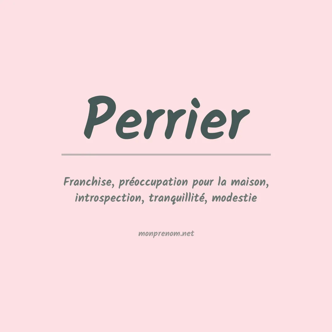 Prénom Perrier