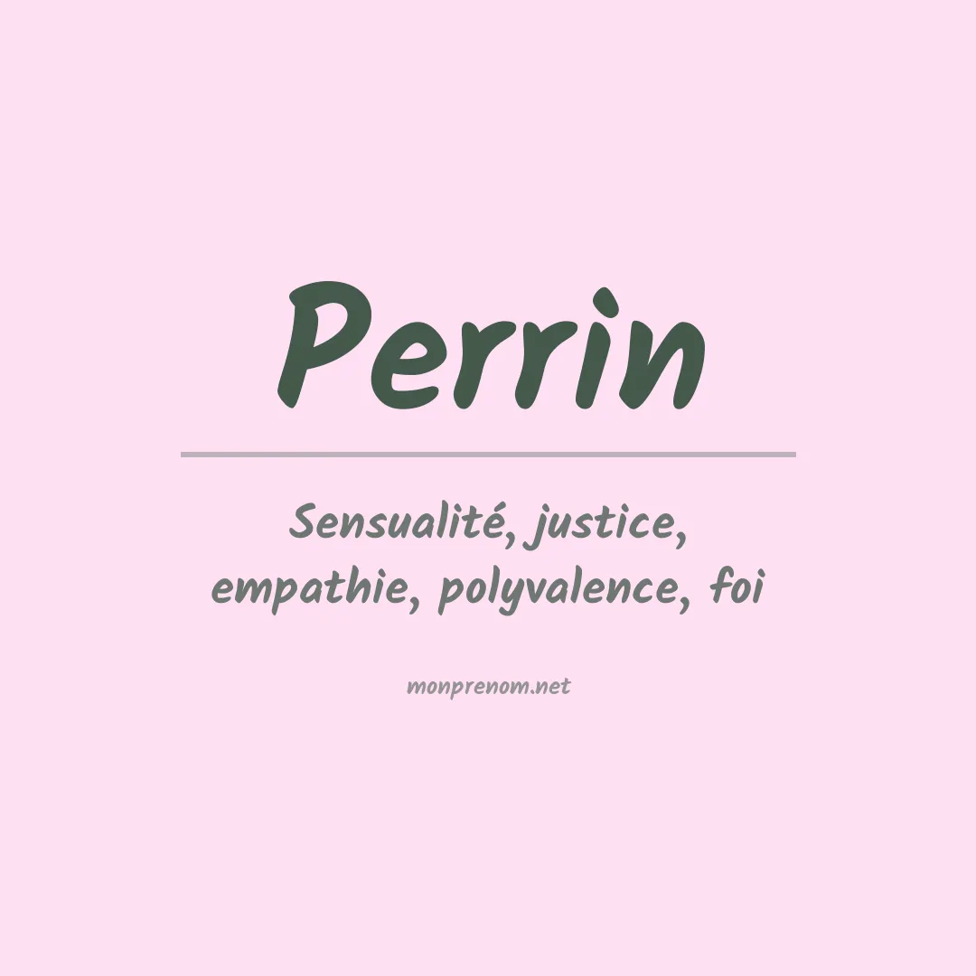 Prénom Perrin