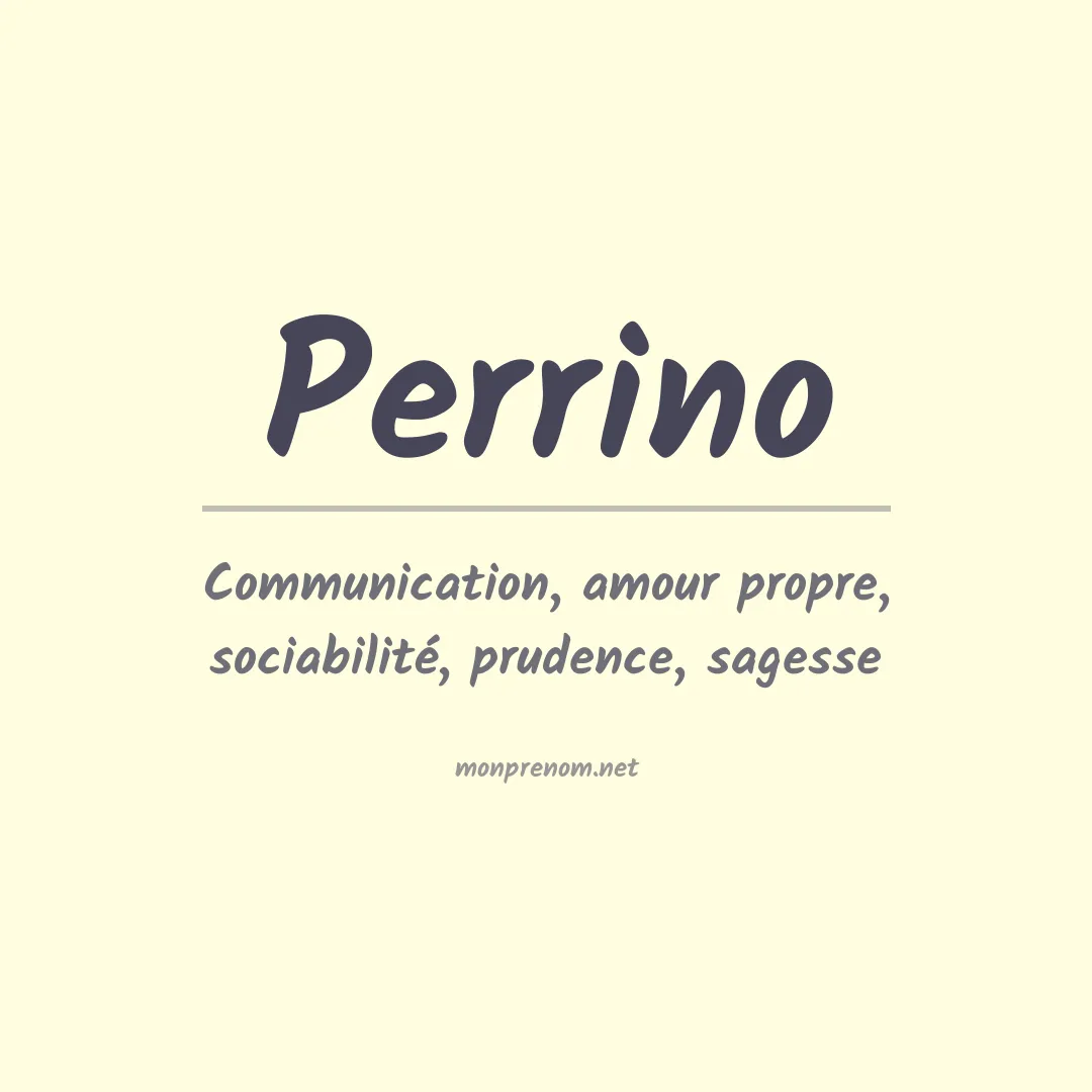 Prénom Perrino