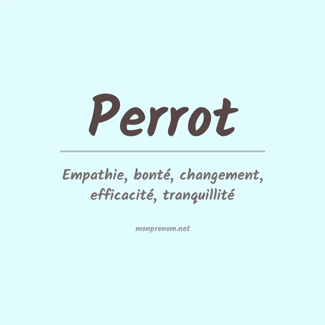 Prénom Perrot