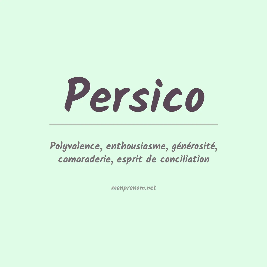 Prénom Persico
