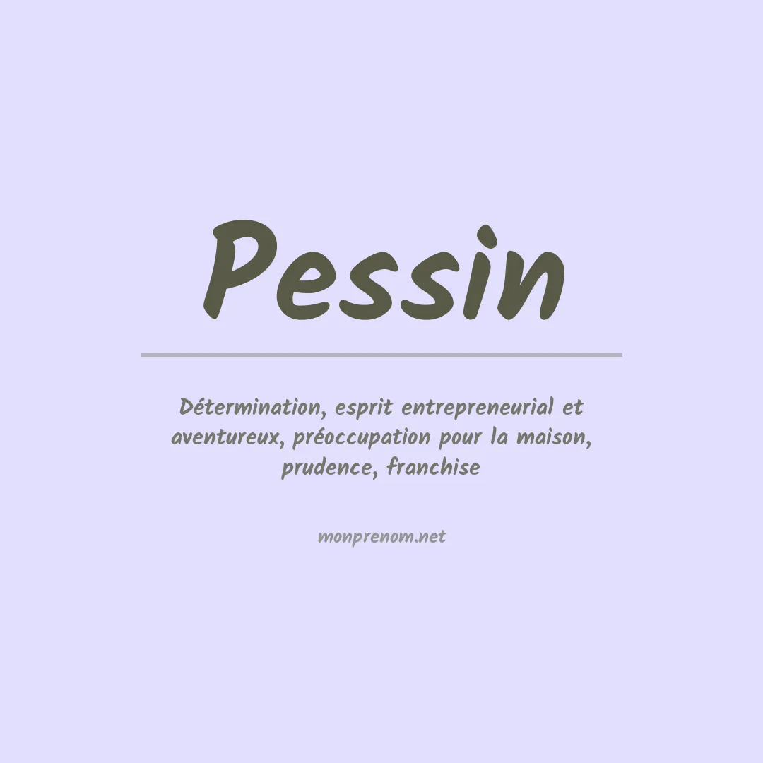 Prénom Pessin