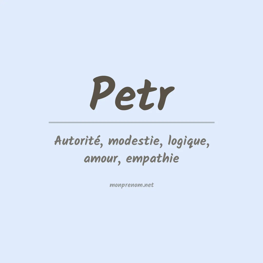 Prénom Petr