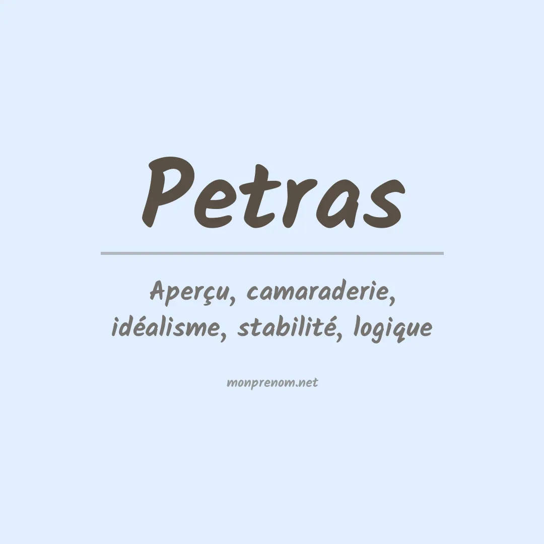 Prénom Petras