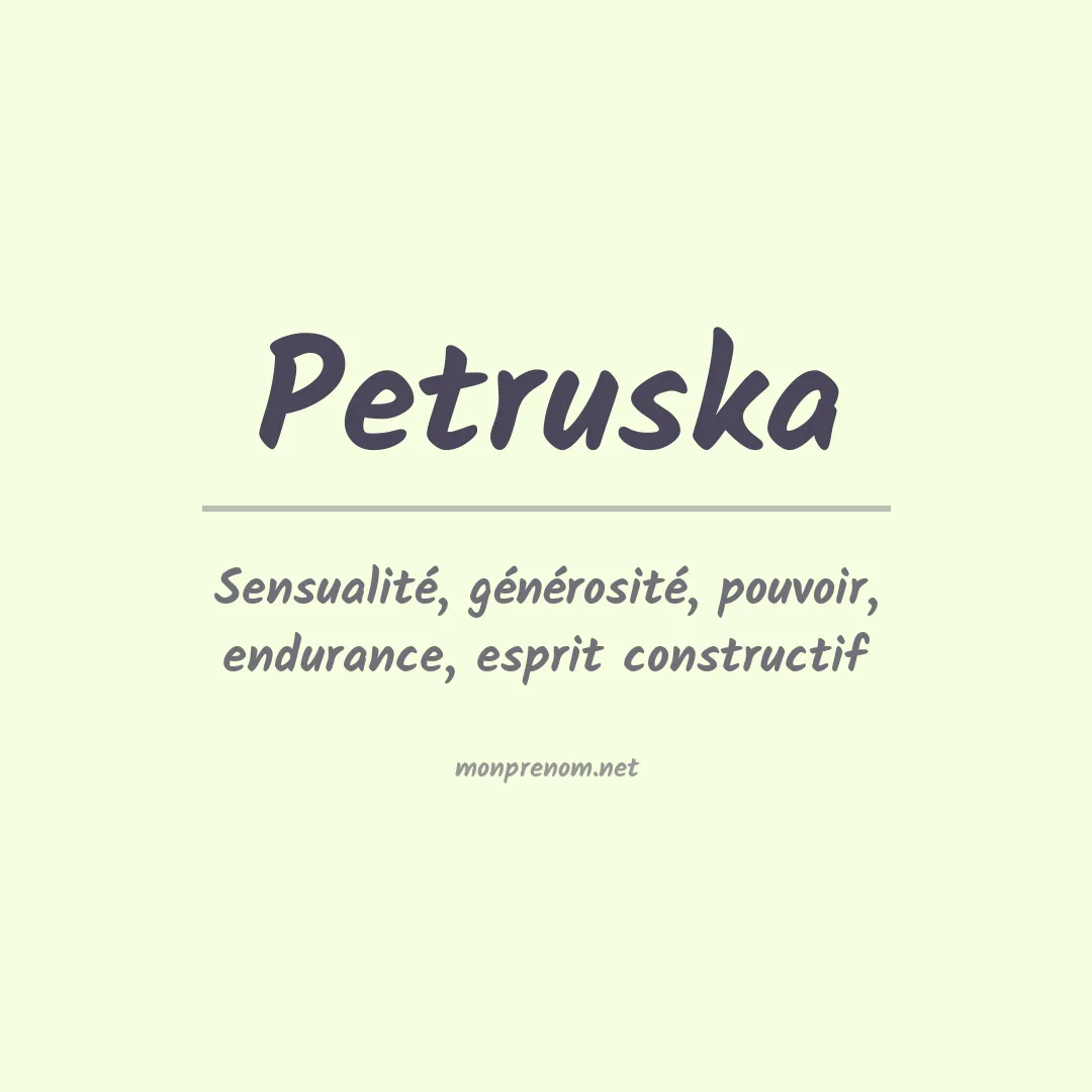 Prénom Petruska