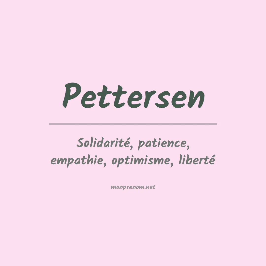 Prénom Pettersen
