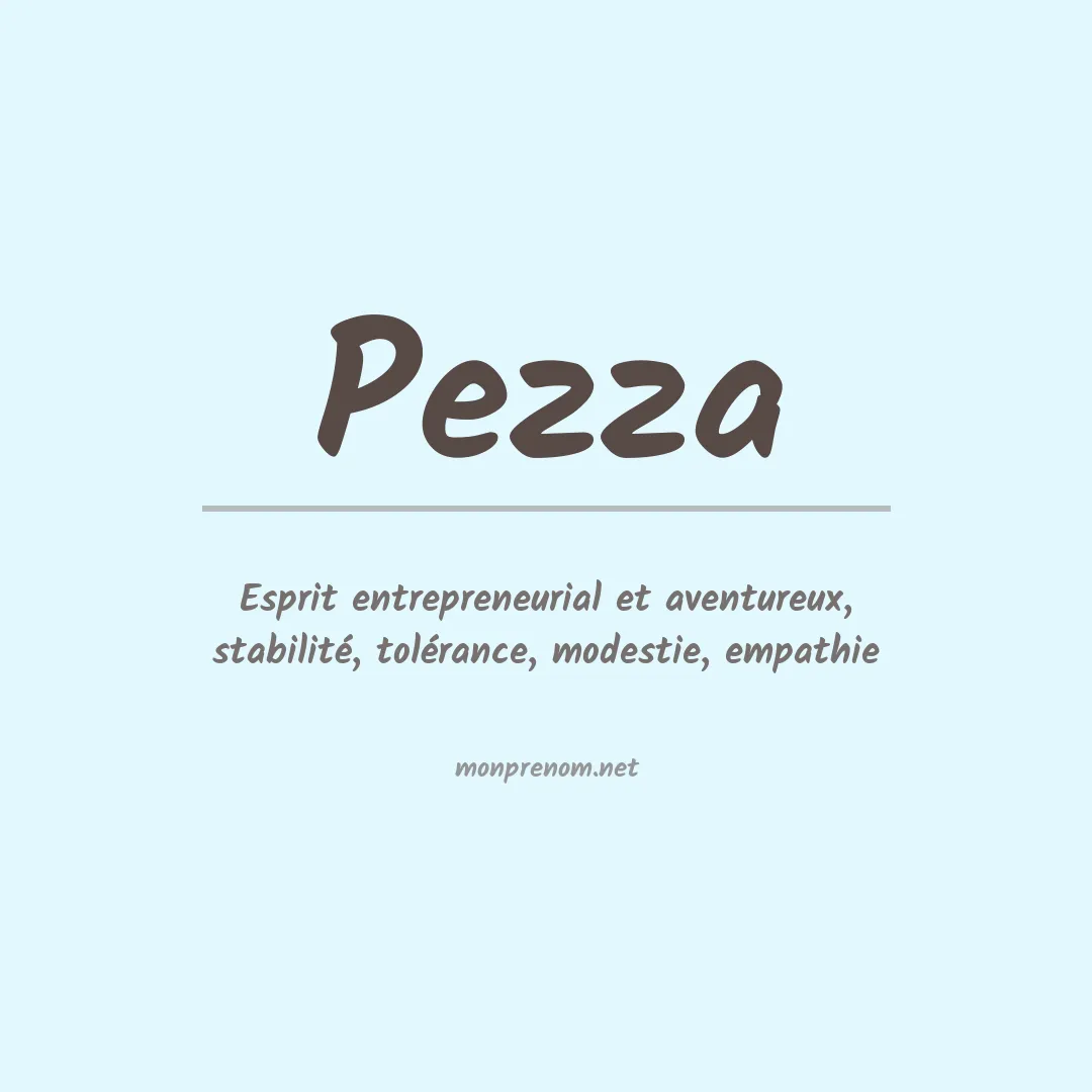 Prénom Pezza