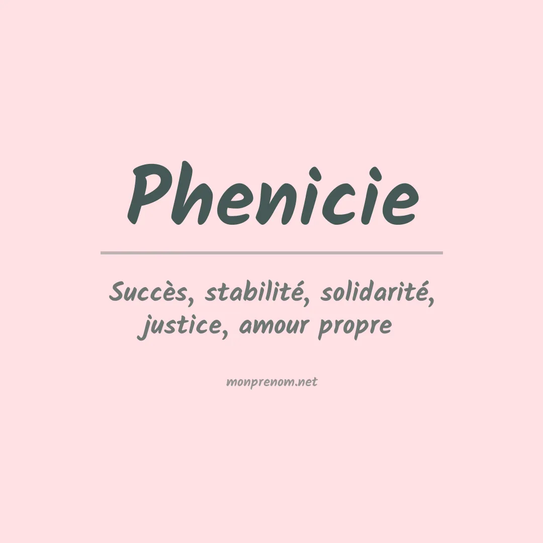 Prénom Phenicie