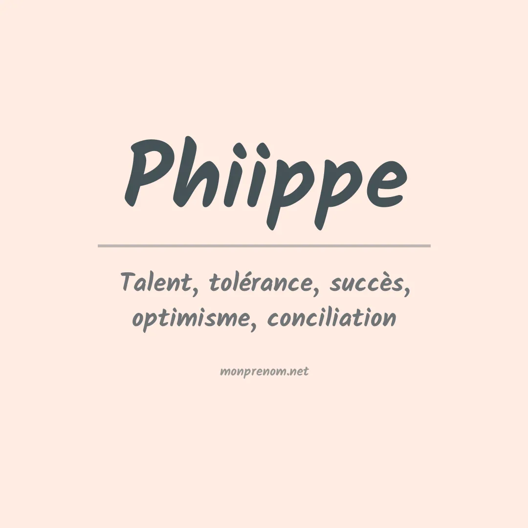 Signification du prénom Phiippe