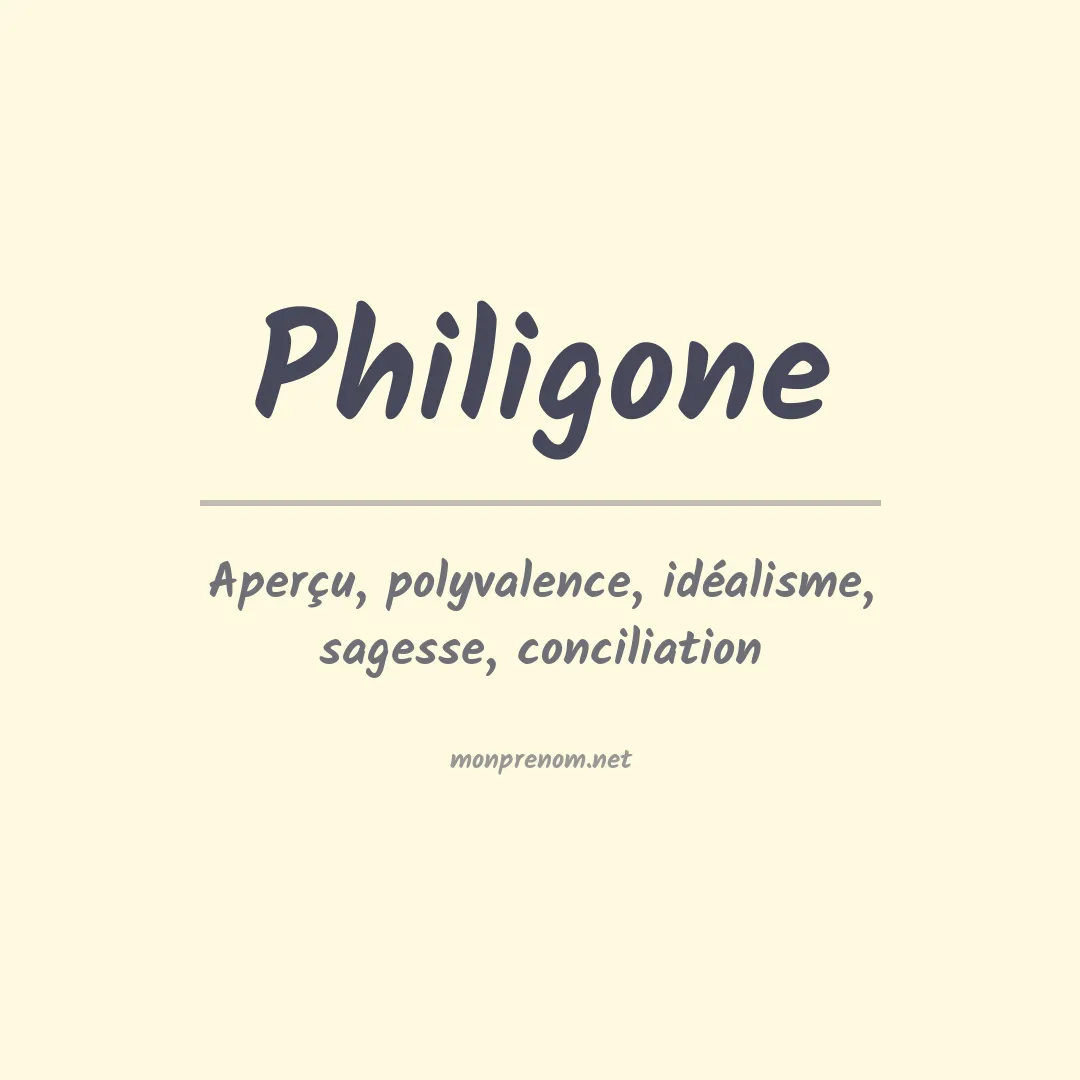 Prénom Philigone