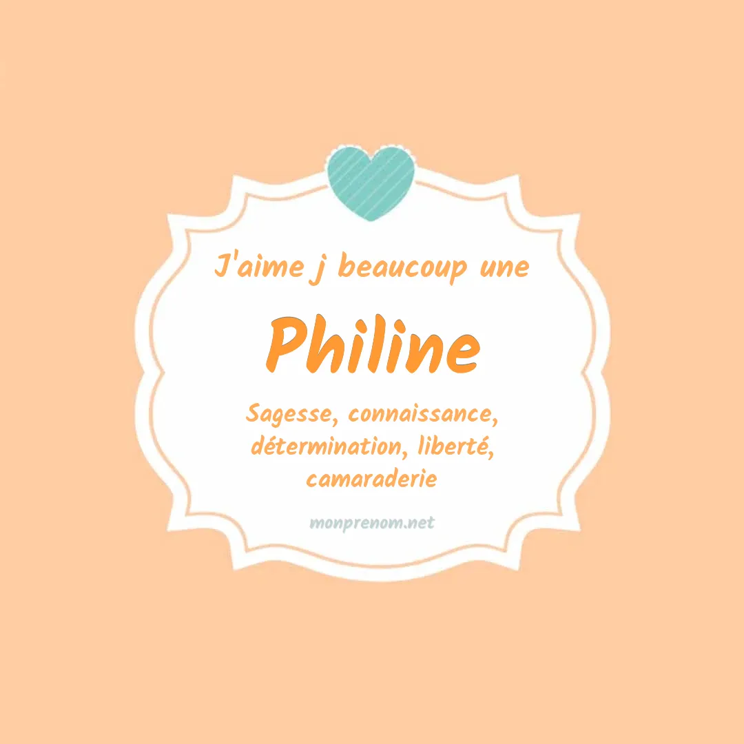 J'aime beaucoup Philine
