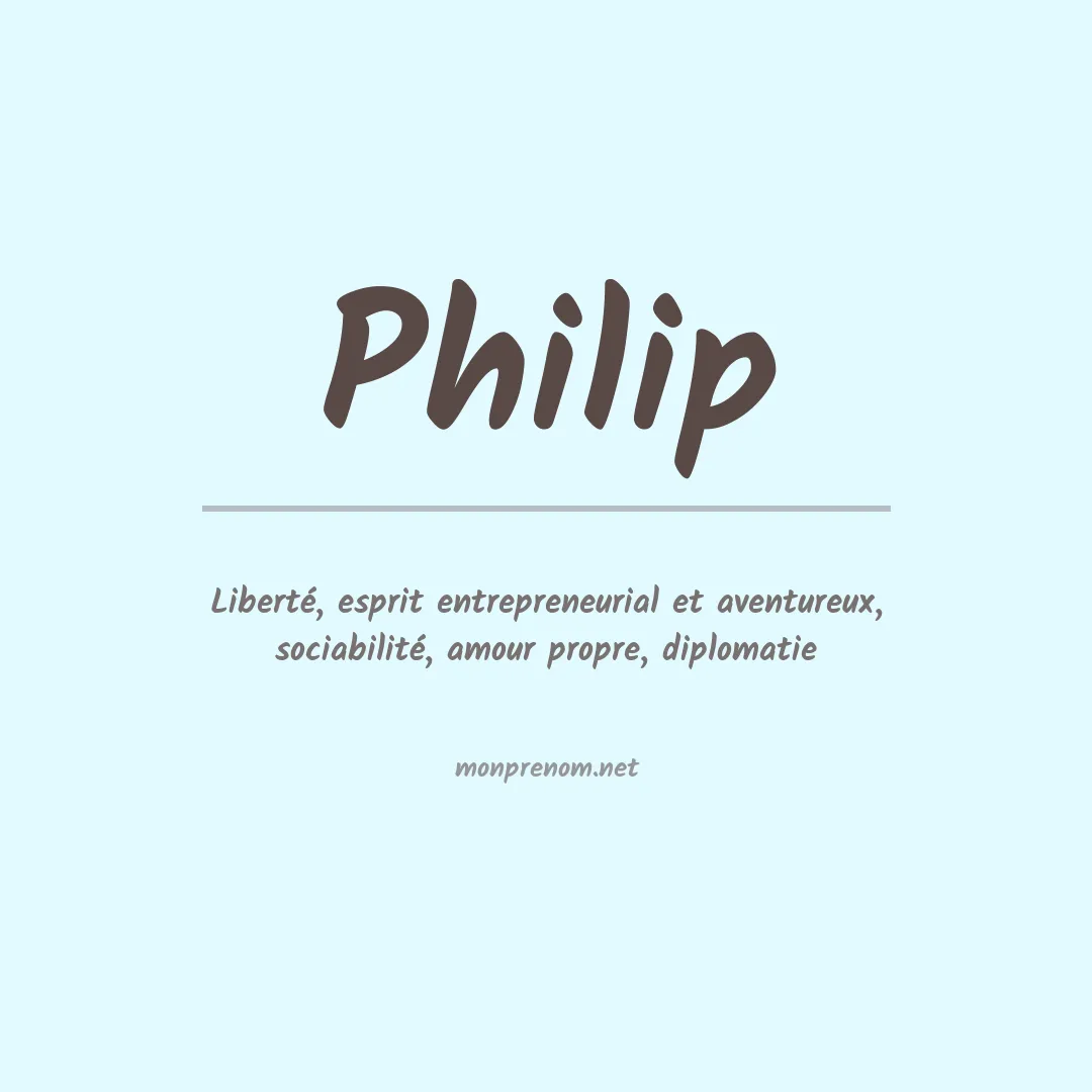 Prénom Philip