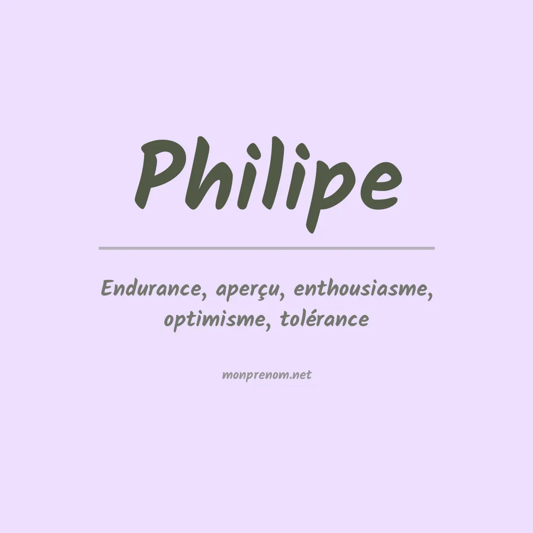 Prénom Philipe