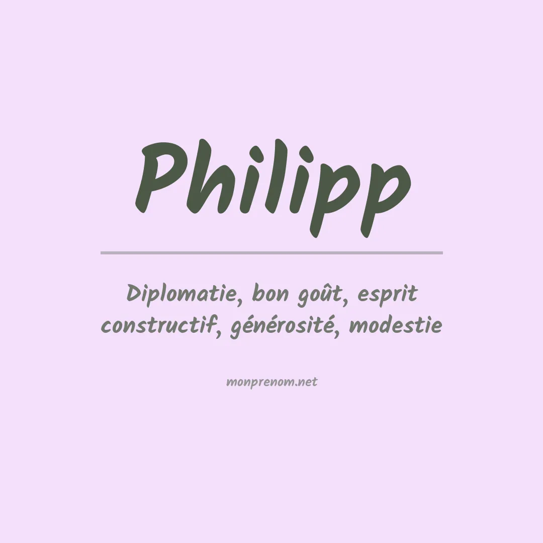Prénom Philipp